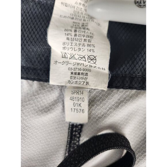 Vintage Oakley Board Shorts Men Size 34 Black Stripes Swimming - Picture 10 of 14